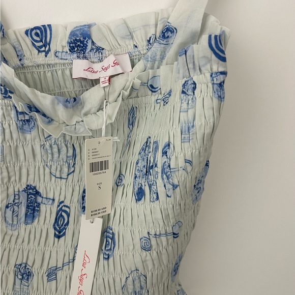 NWT Lisa Says Gah Cara Top in Caviar Dreams Size S - Picture 7 of 7